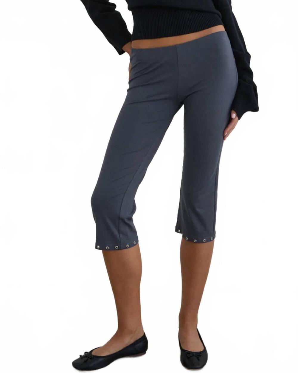NEW MOTEL ROCKS kyogai capri trouser in jersey ocean storm